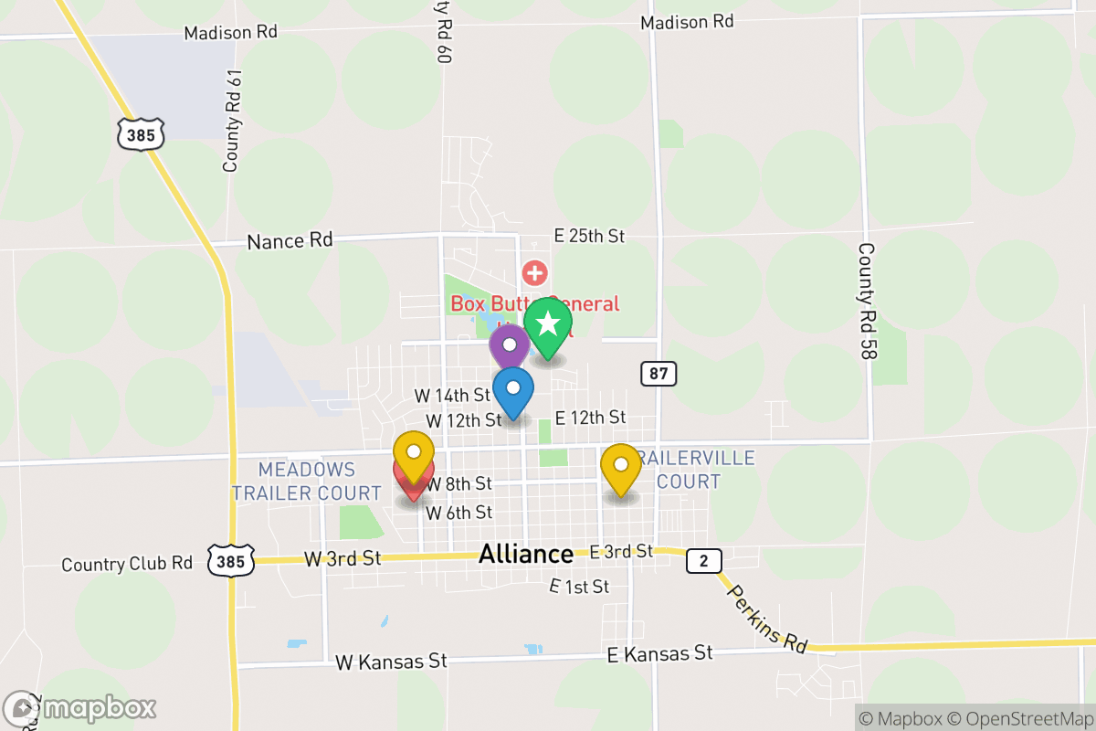 Map of Alliance Public Schools