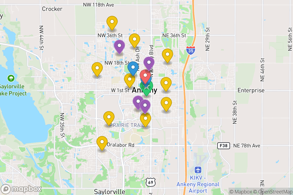 Map of Ankeny Community School District