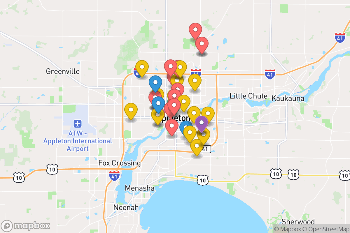 Map of Appleton Area School District