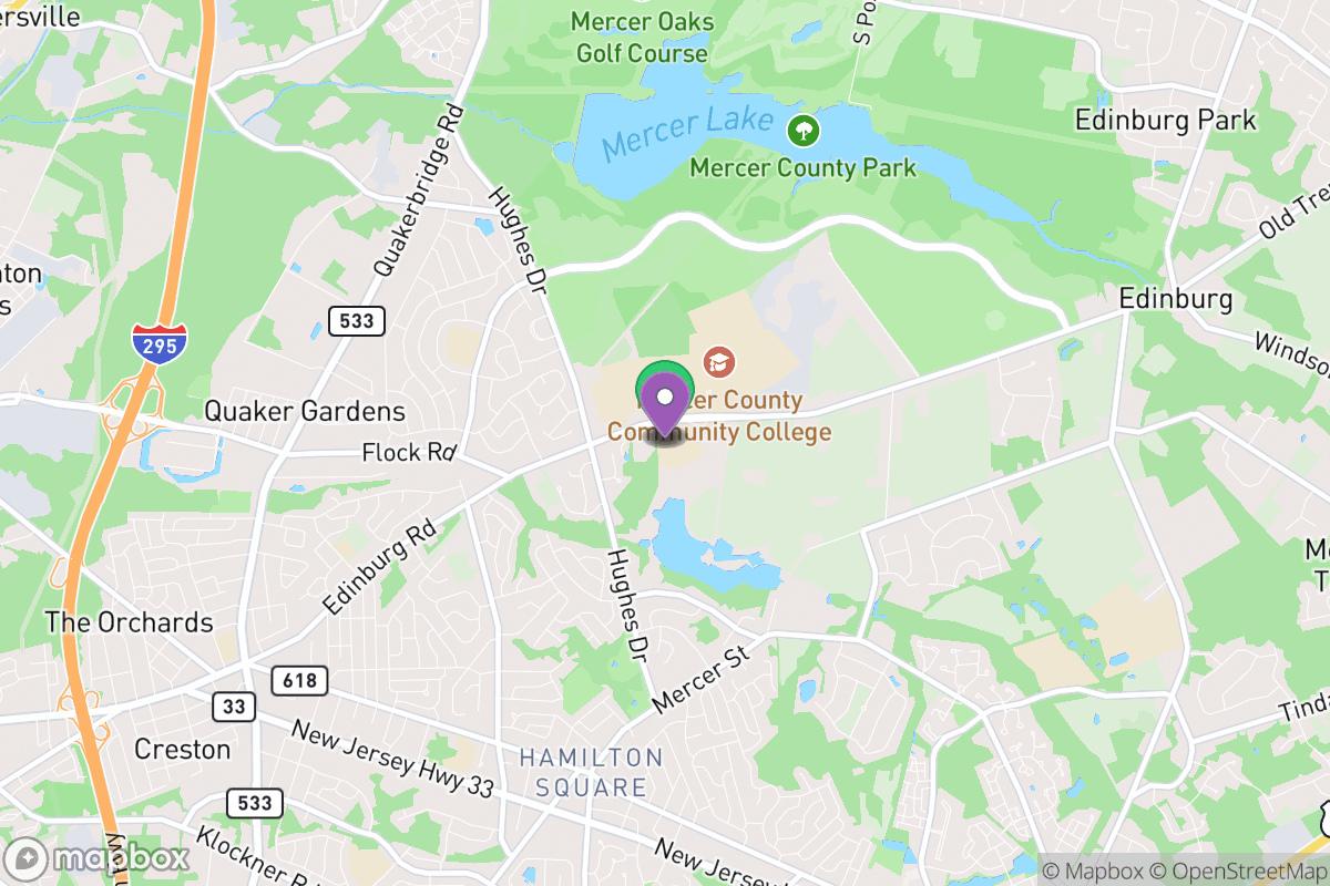 Map of Area Vocational Technical School District of Mercer County