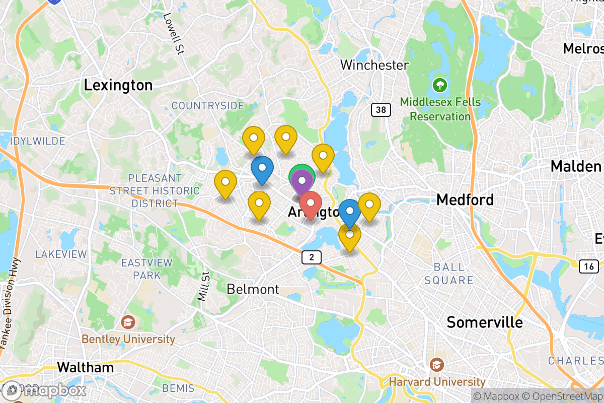 Map of Arlington Public Schools