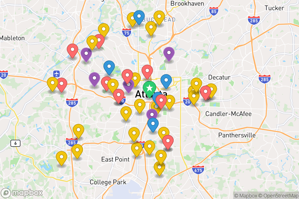 Map of Atlanta Public Schools