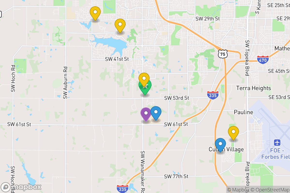 Map of Auburn-Washburn Unified School District