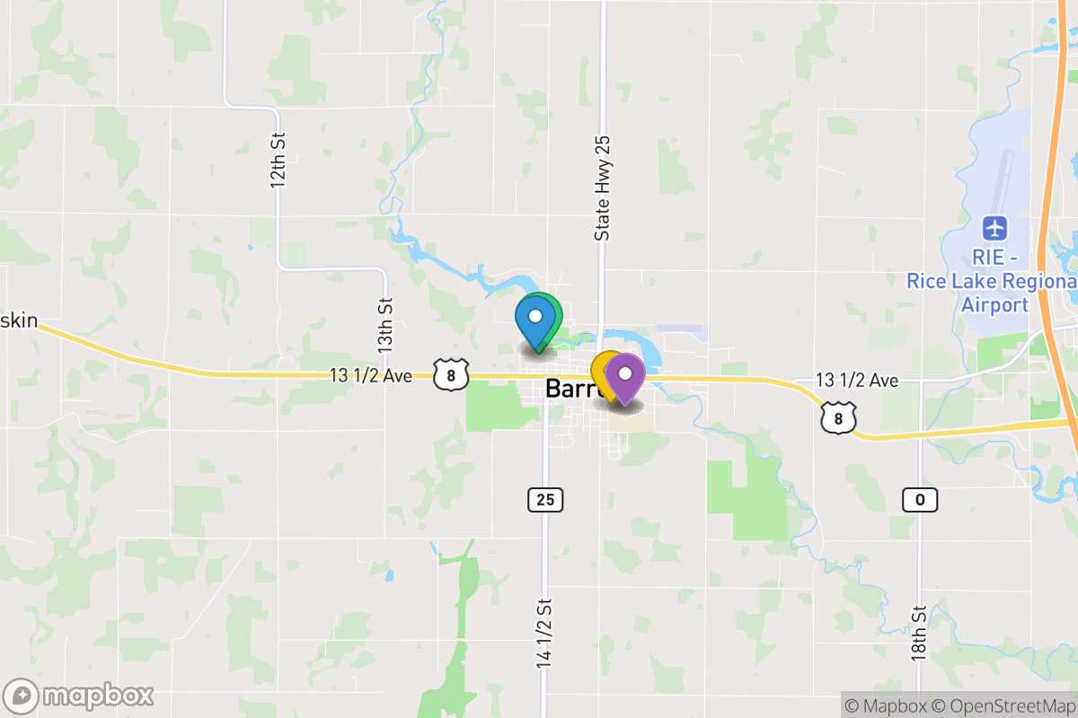 Map of Barron Area School District
