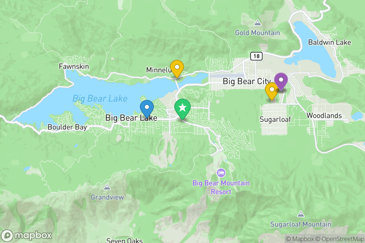 Map of Bear Valley Unified School District