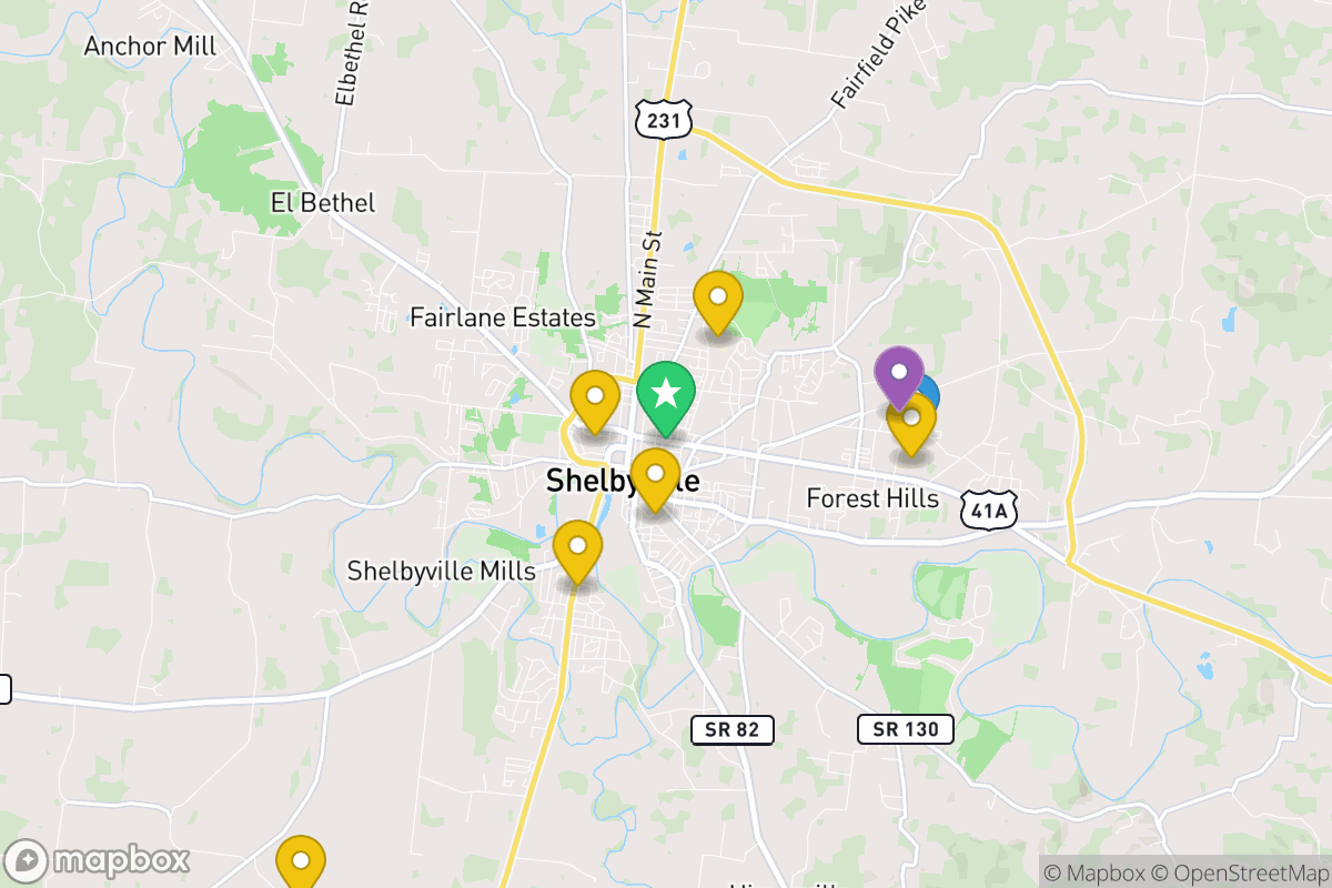 Map of Bedford County