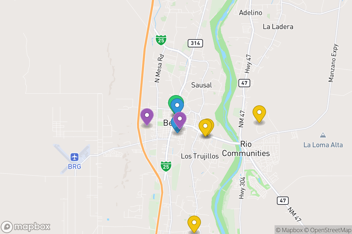 Map of Belen Consolidated School District