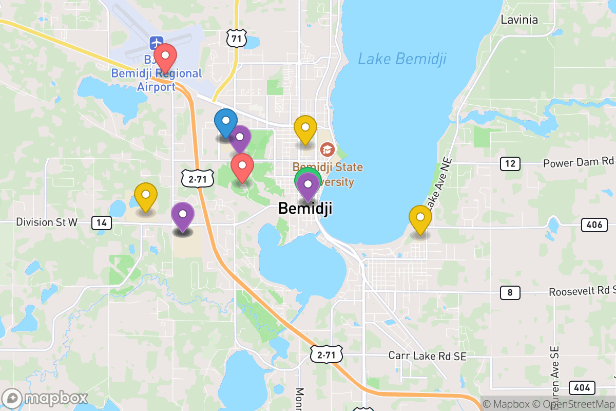 Map of Bemidji Public School District