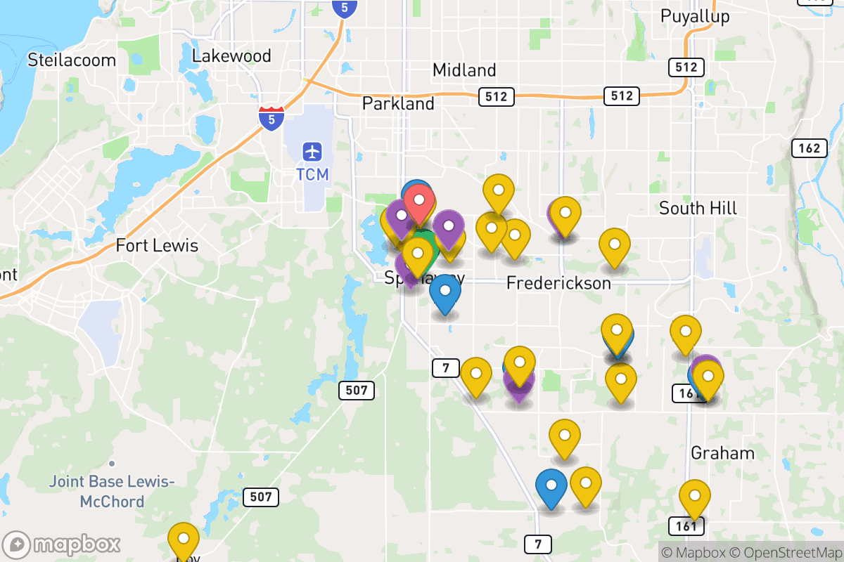 Map of Bethel School District