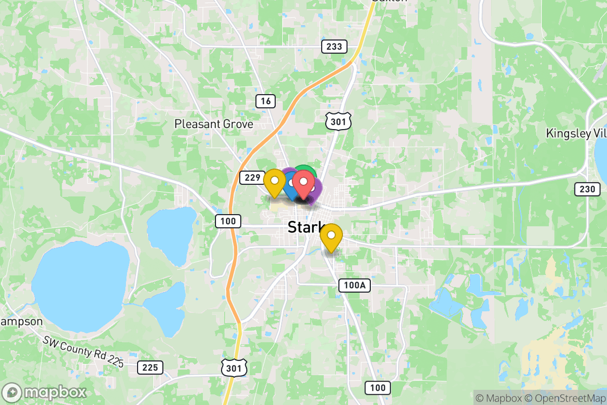 Map of Bradford County School District