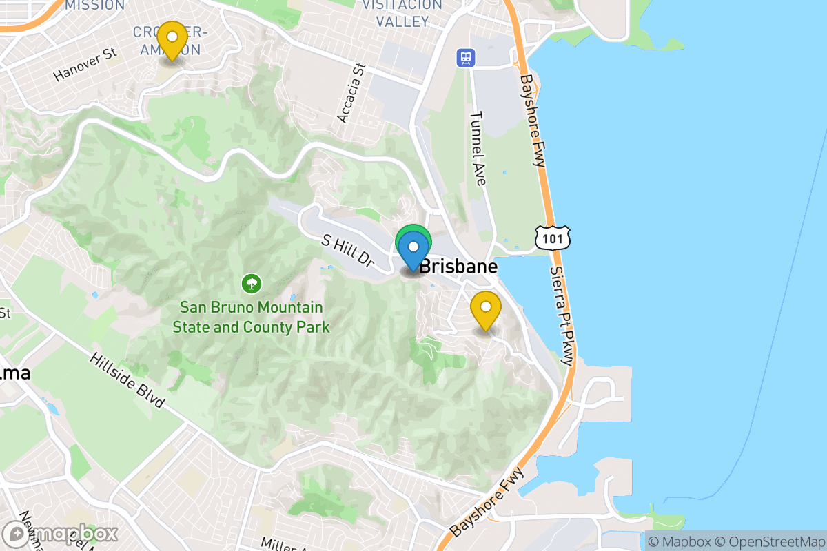 Map of Brisbane Elementary School District