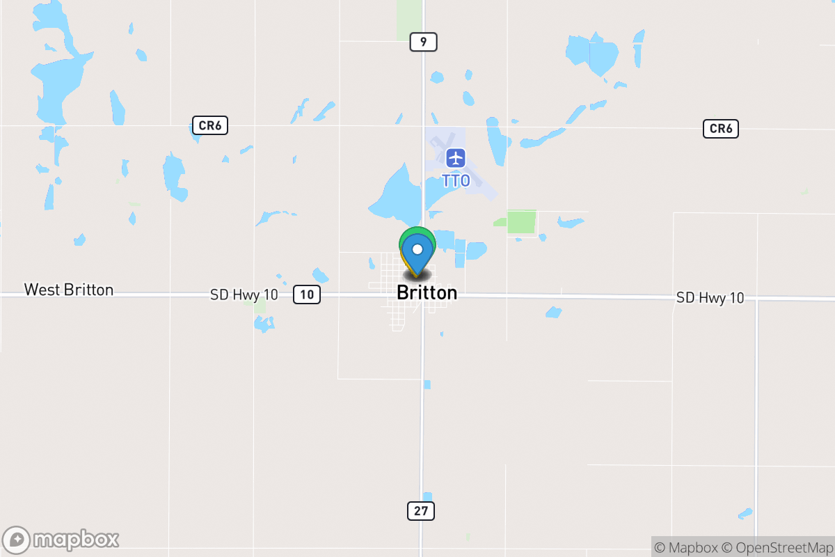 Map of Britton-Hecla School District 45-4
