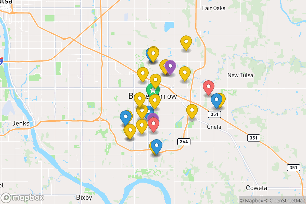 Map of Broken Arrow