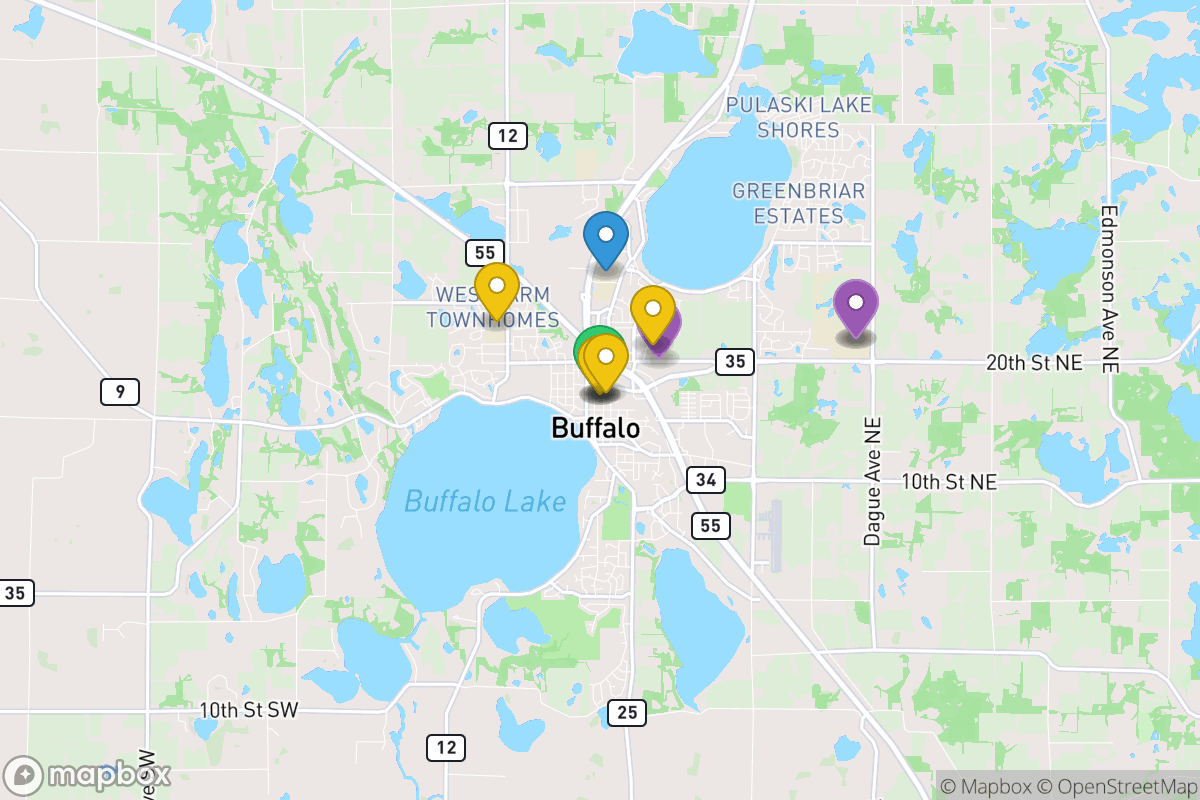 Map of Buffalo-Hanover-Montrose Schools