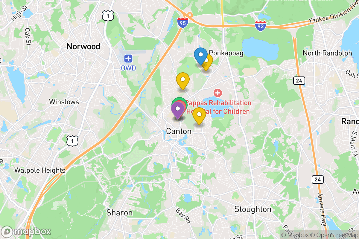 Map of Canton Public Schools