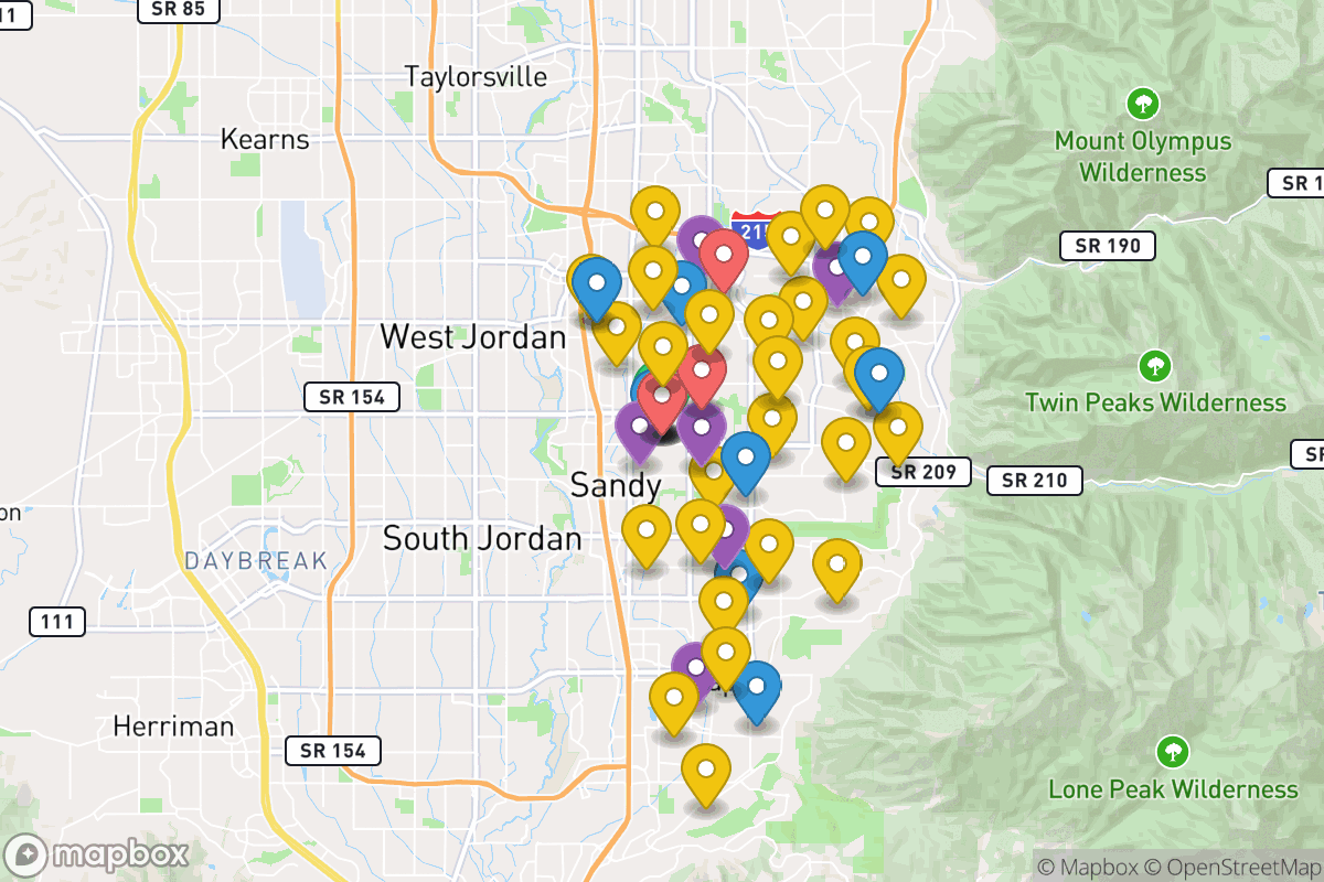 Map of Canyons District