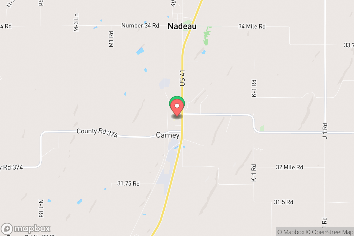 Map of Carney-Nadeau Public Schools
