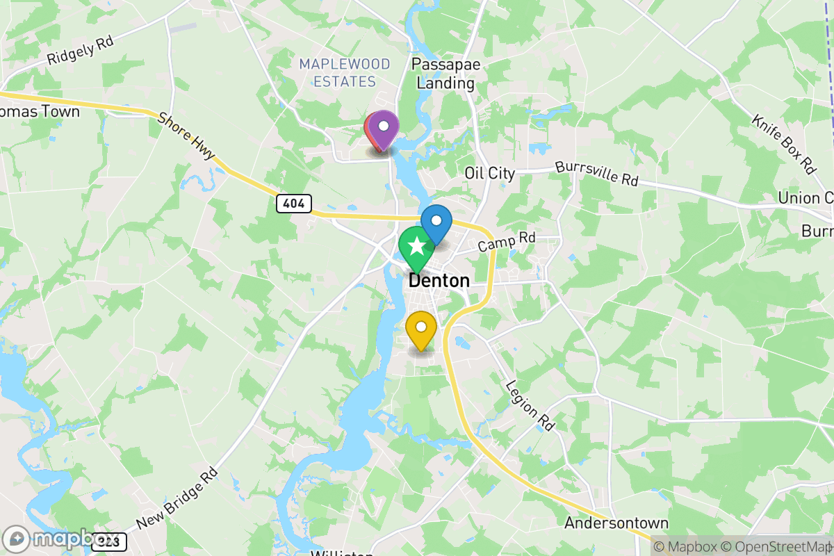 Map of Caroline County Public Schools