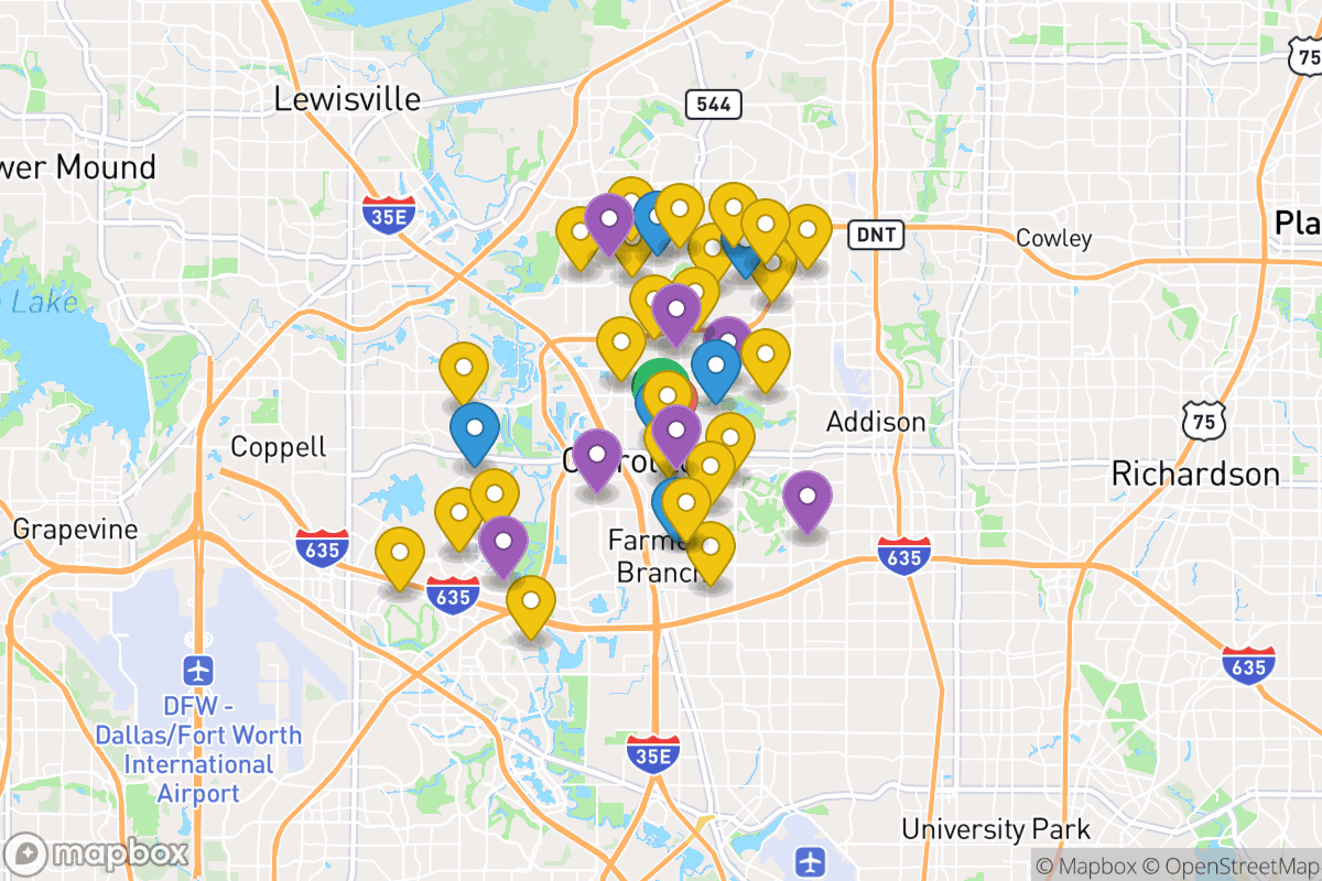 Map of Carrollton-Farmers Branch ISD