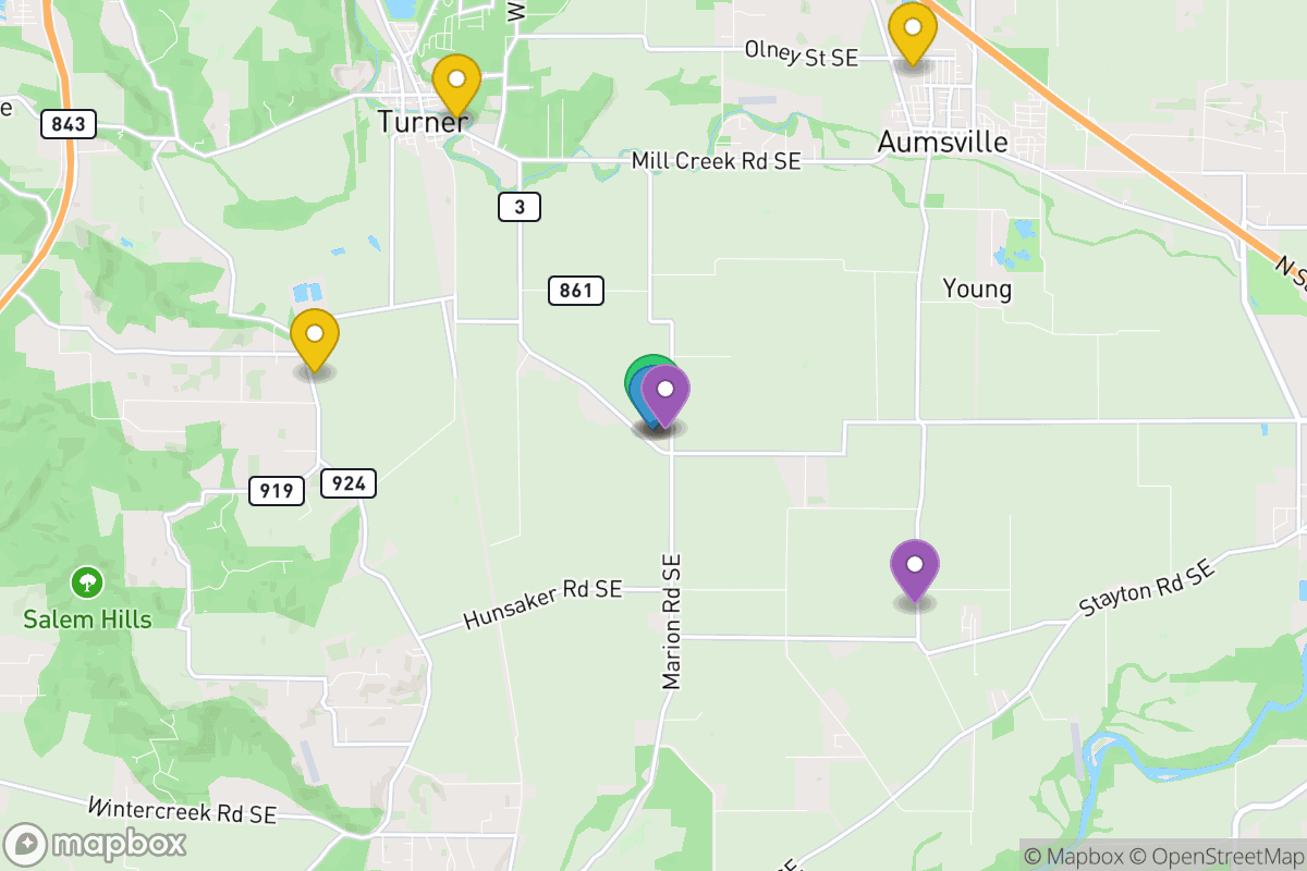 Map of Cascade SD 5