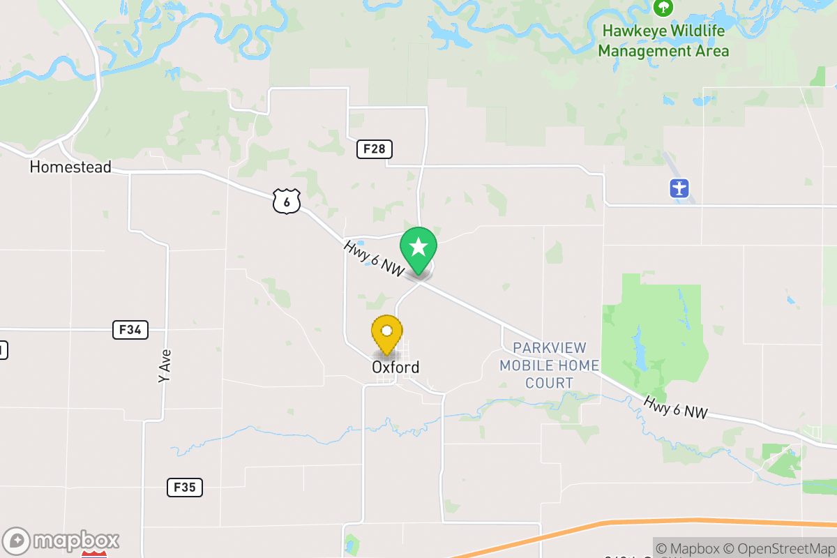 Map of Clear Creek Amana Community School District