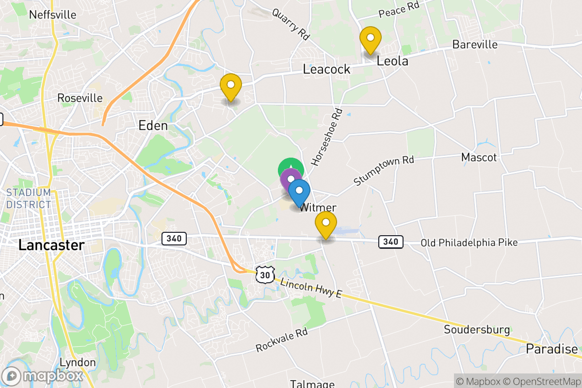 Map of Conestoga Valley School District