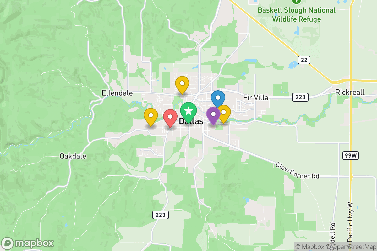 Map of Dallas SD 2