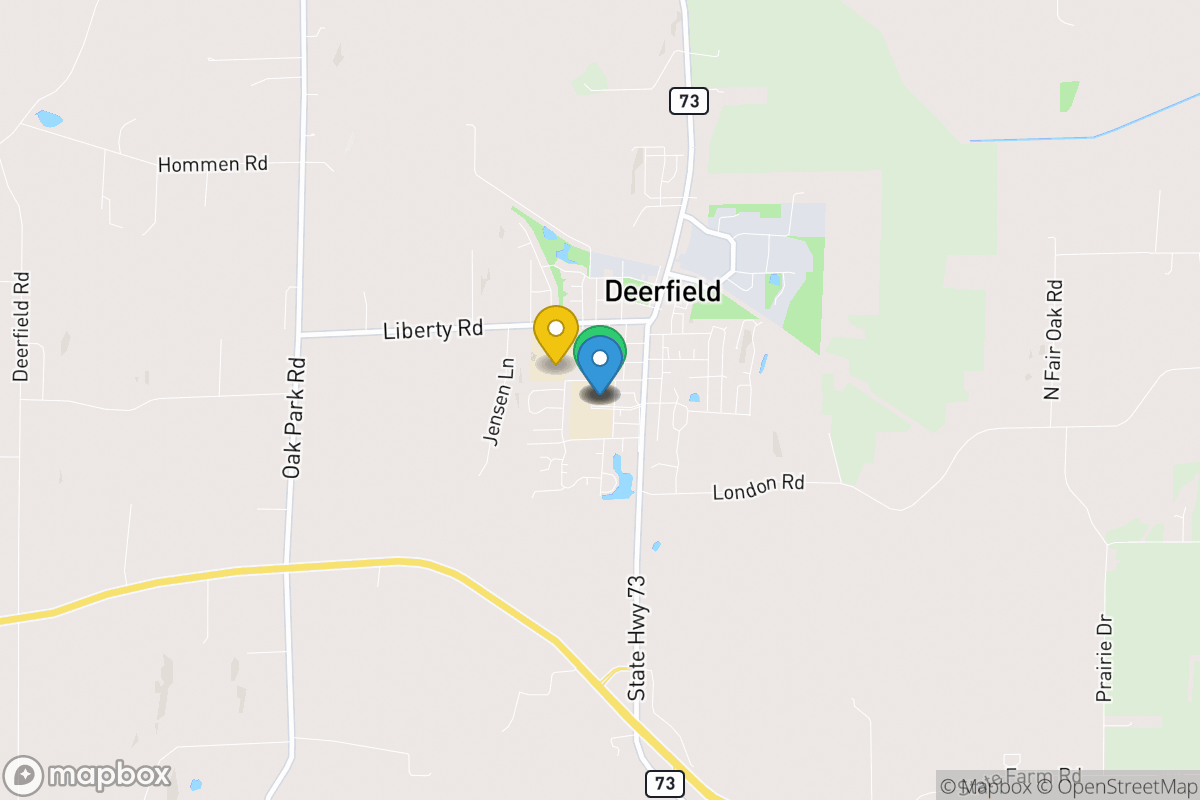 Map of Deerfield Community School District