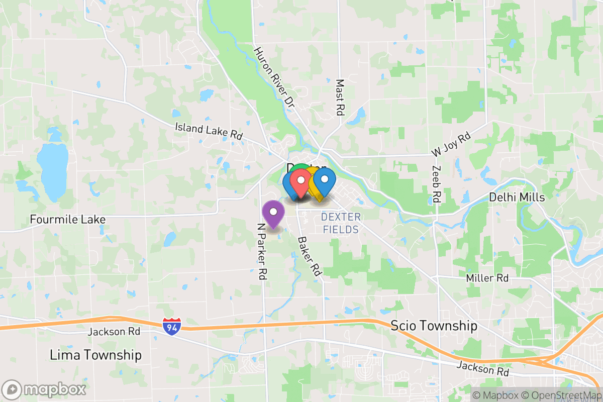 Map of Dexter Community School District