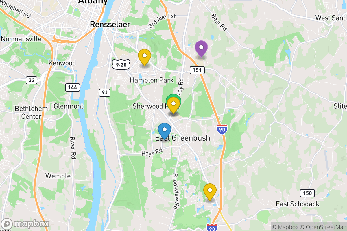 Map of East Greenbush Central School District