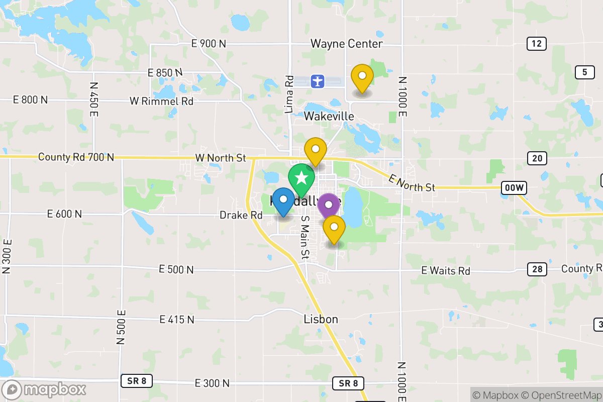 Map of East Noble School Corporation