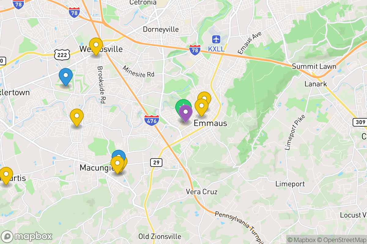 Map of East Penn School District