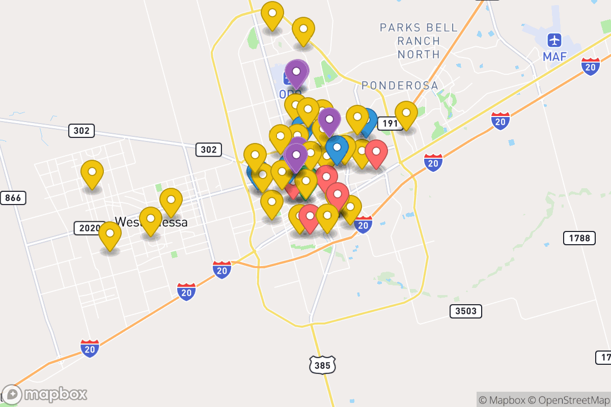 Map of Ector County ISD