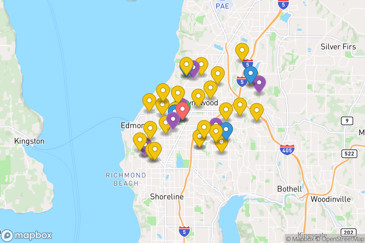 Map of Edmonds School District