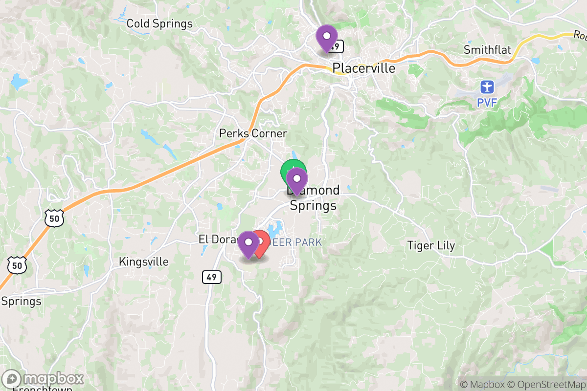 Map of El Dorado Union High