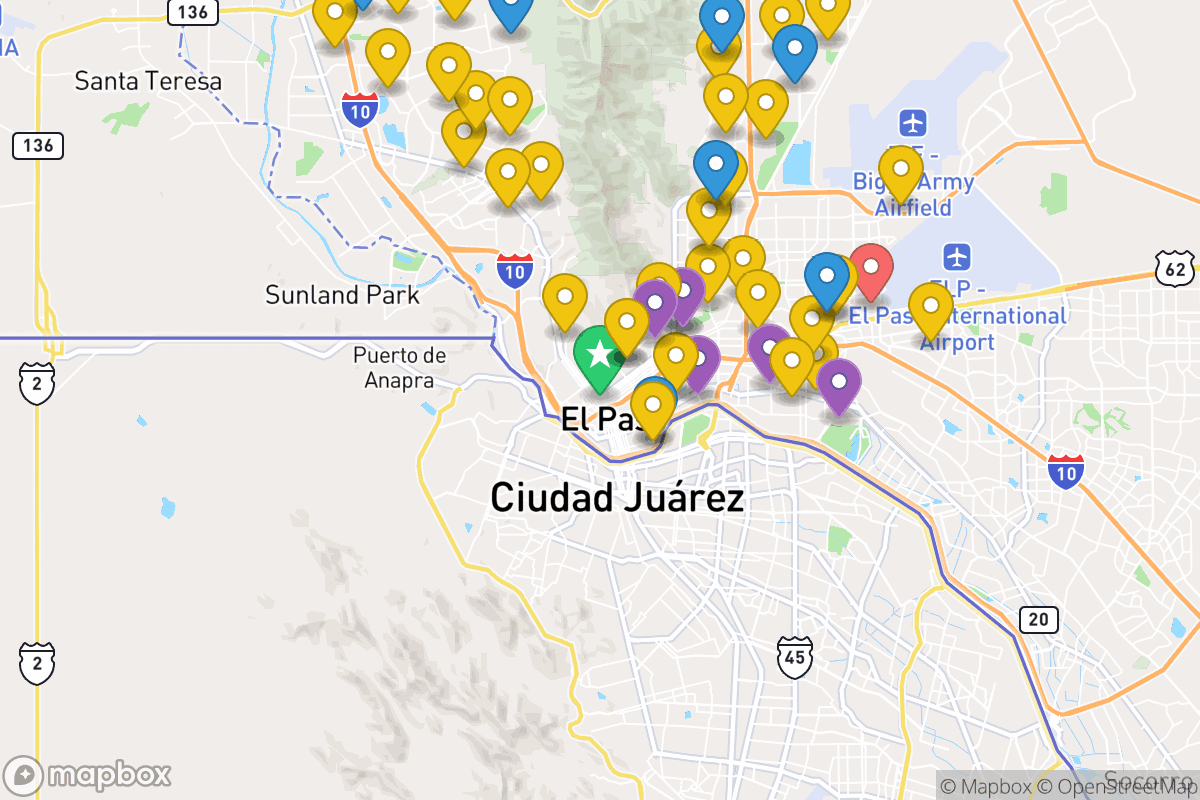 Map of El Paso ISD