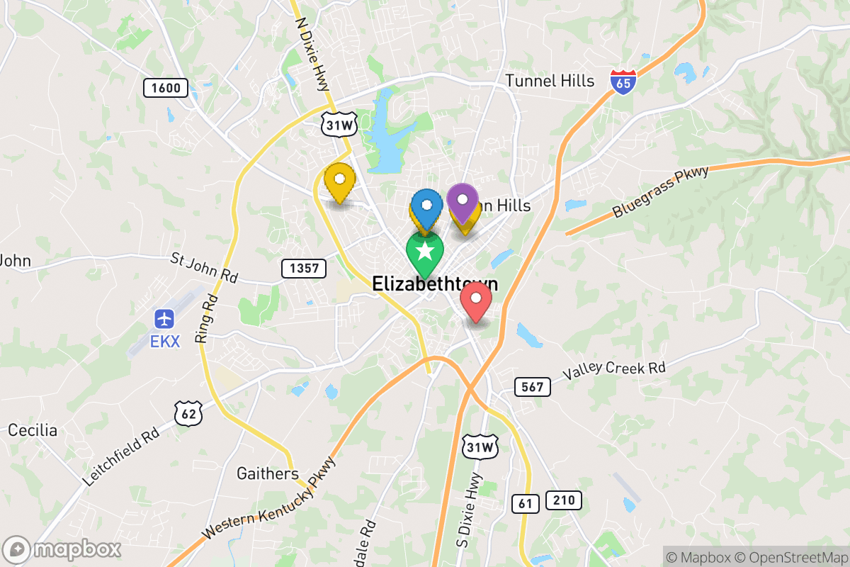 Map of Elizabethtown Independent Schools