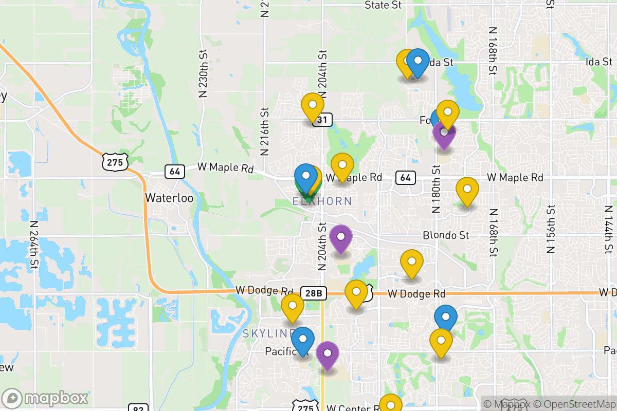 Map of Elkhorn Public Schools