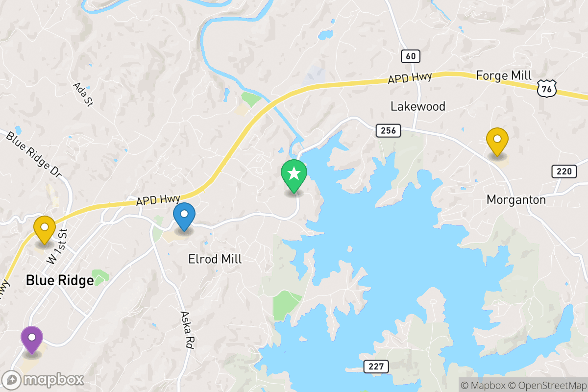 Map of Fannin County Schools