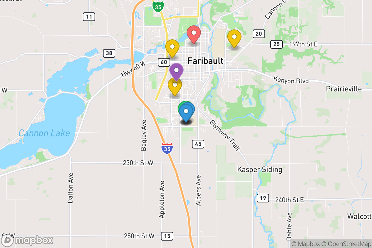 Map of Faribault Public School District