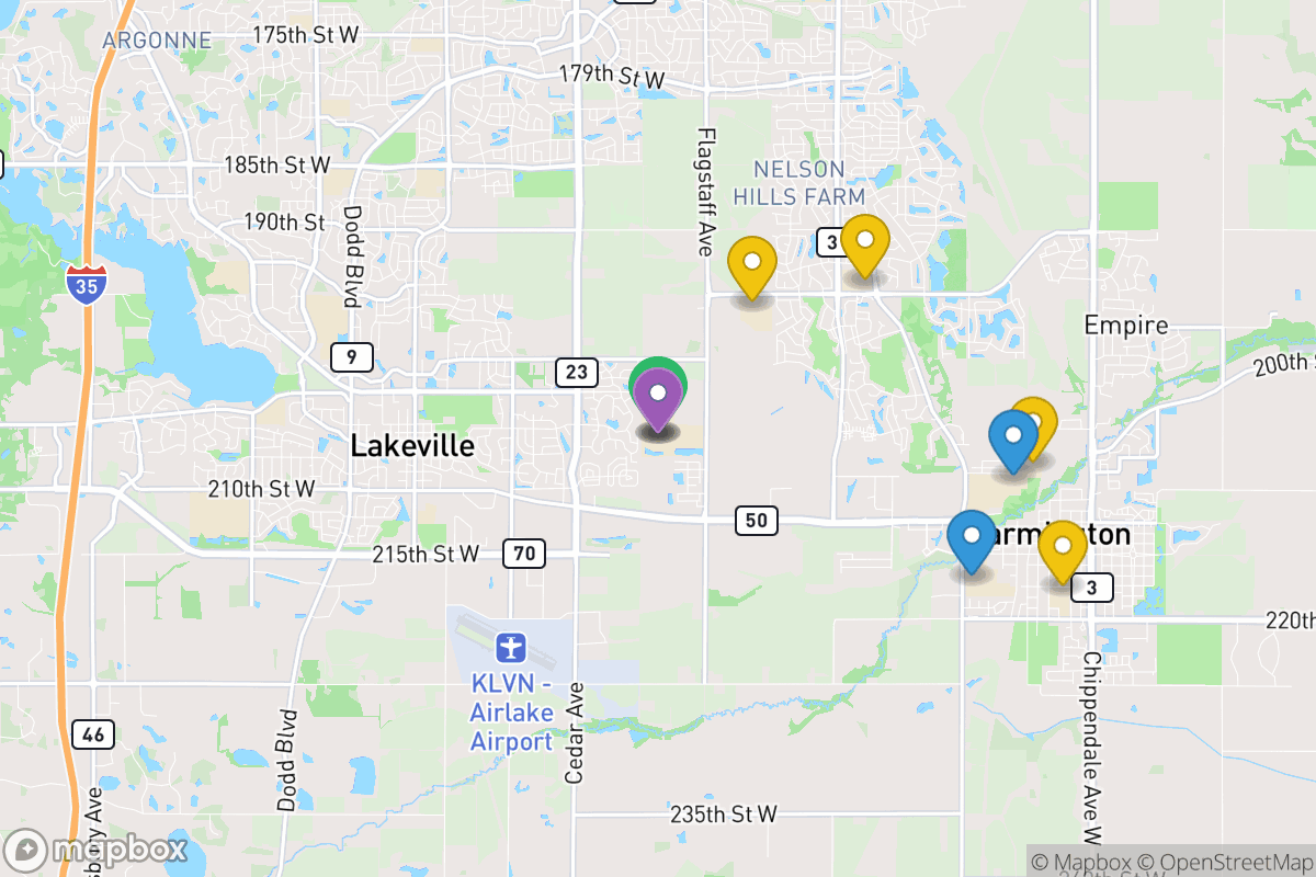 Map of Farmington Public School District