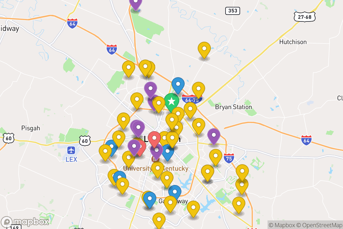 Map of Fayette County Public Schools