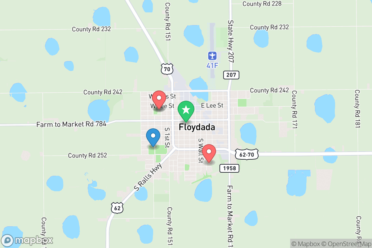 Map of Floydada Collegiate ISD