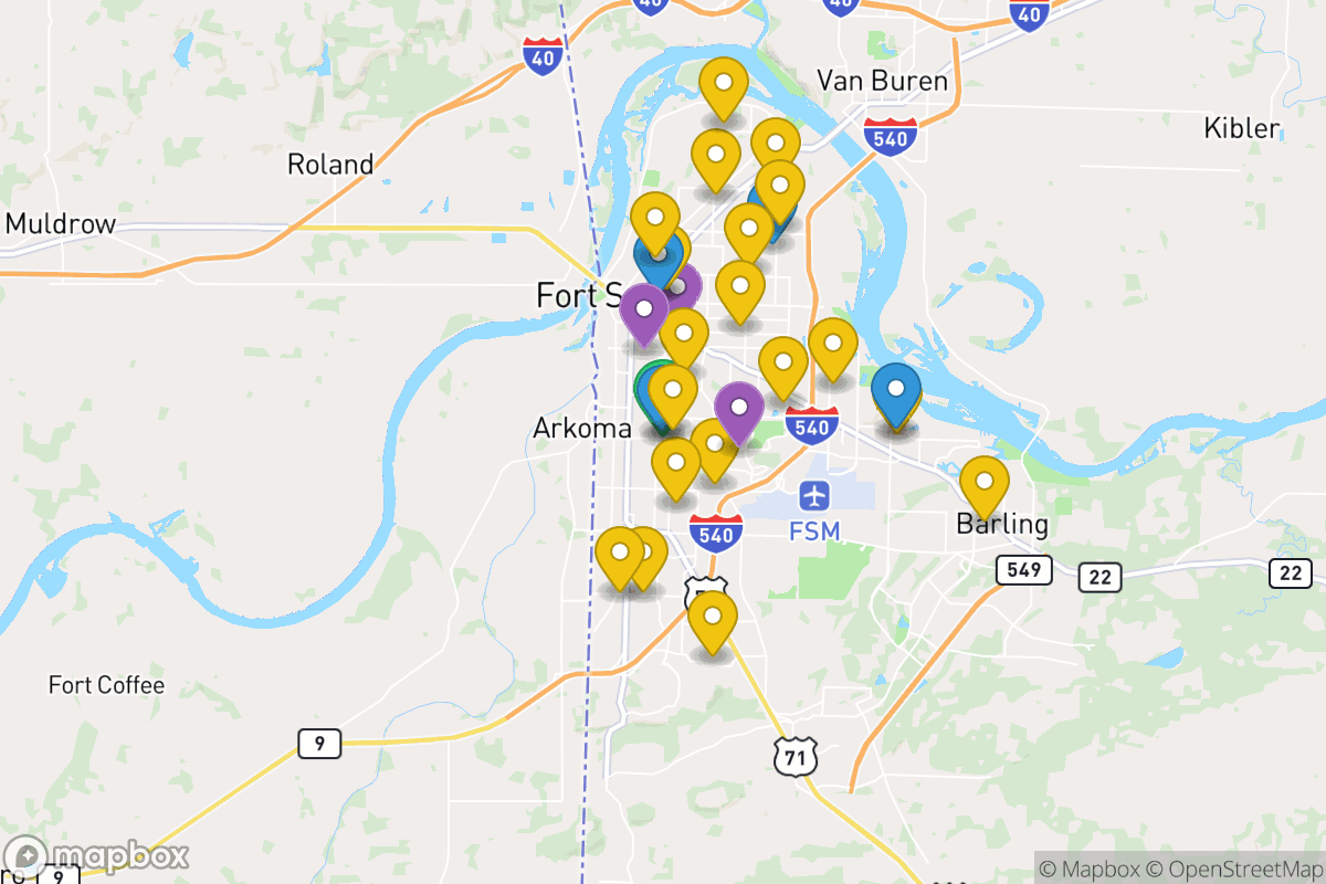 Map of Fort Smith School District