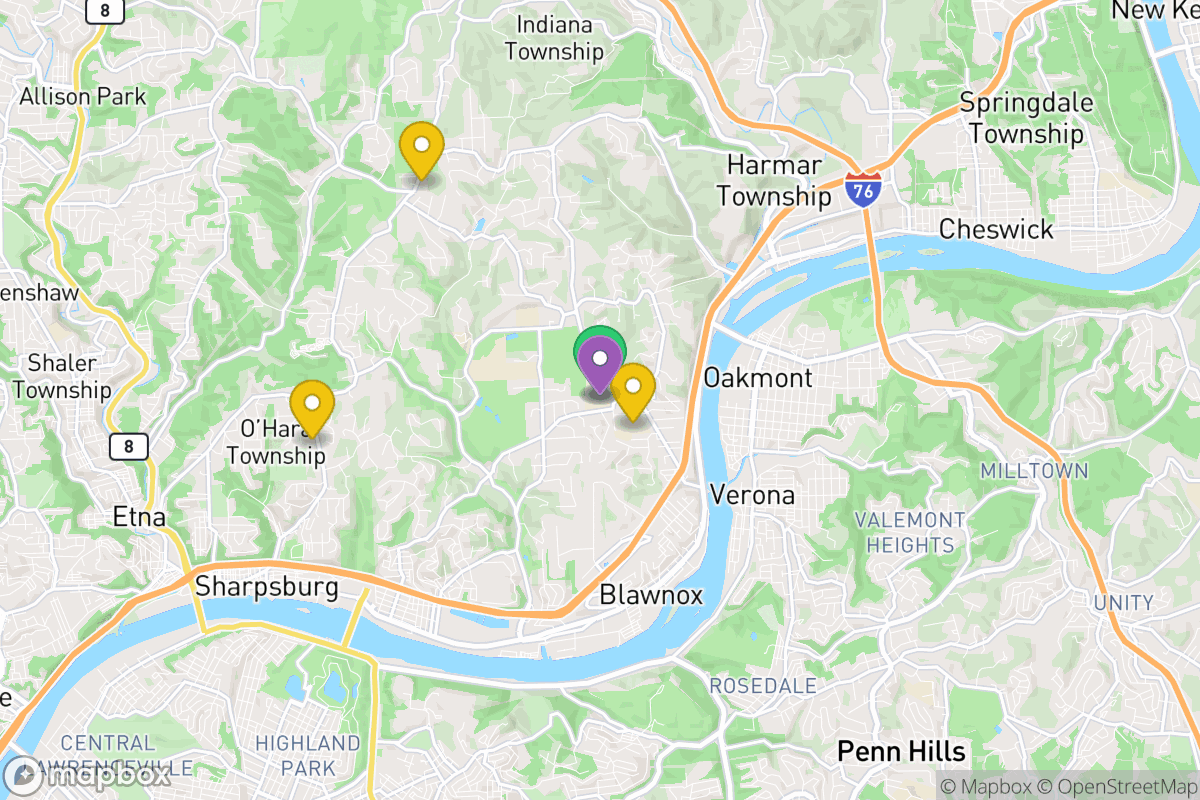 Map of Fox Chapel Area School District