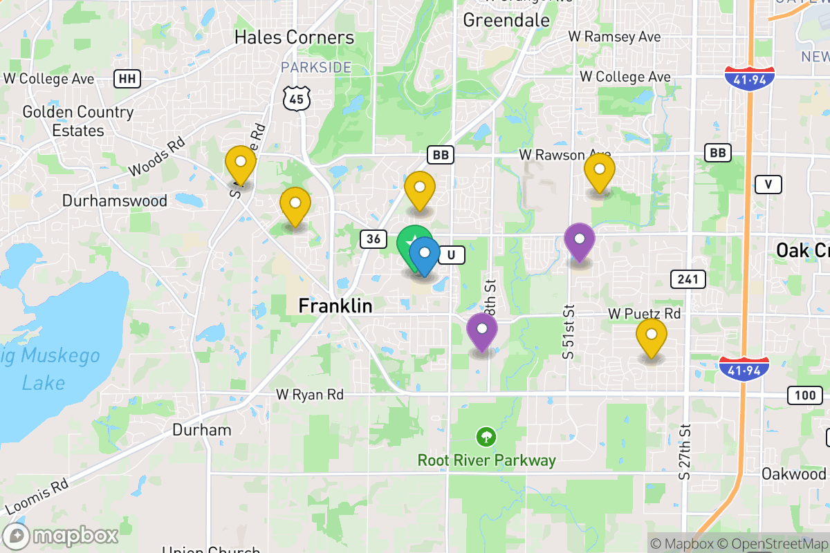 Map of Franklin Public School District