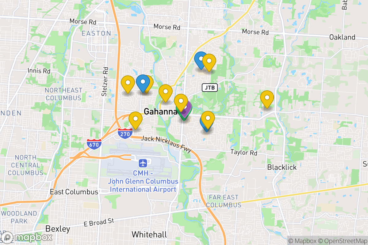 Map of Gahanna-Jefferson City