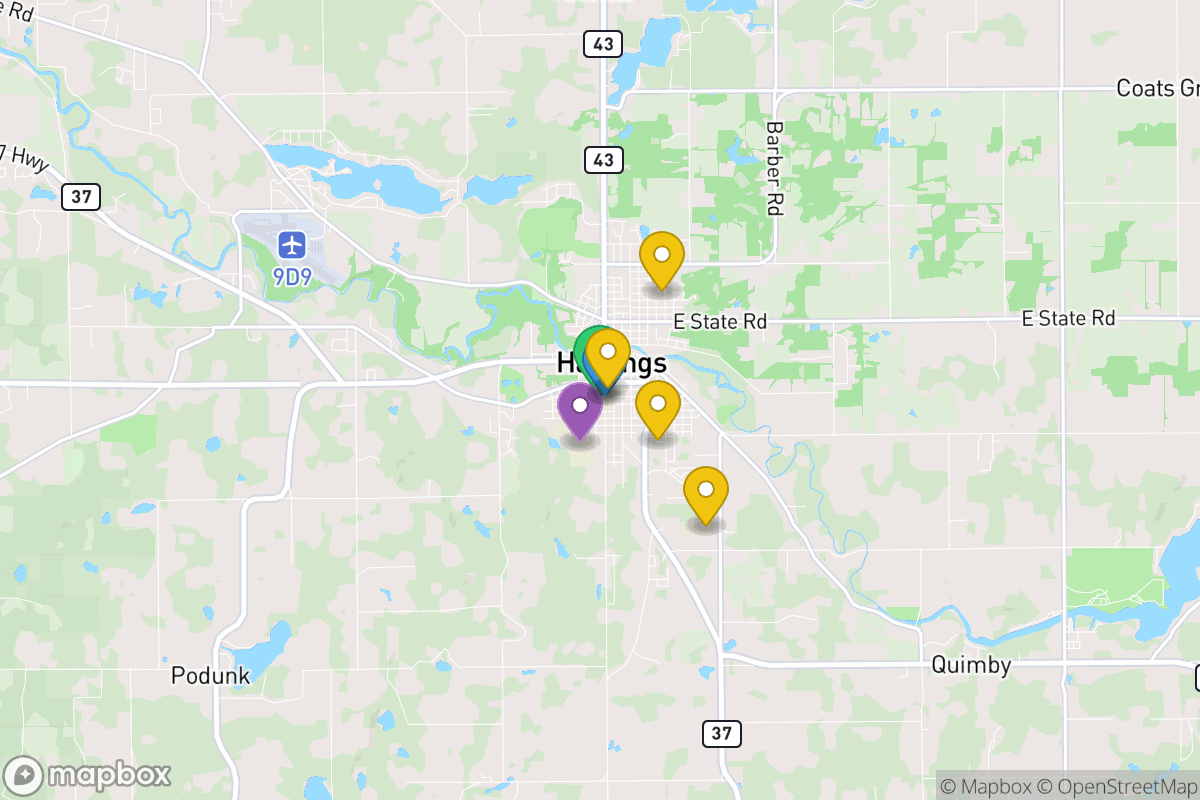 Map of Hastings Area School District