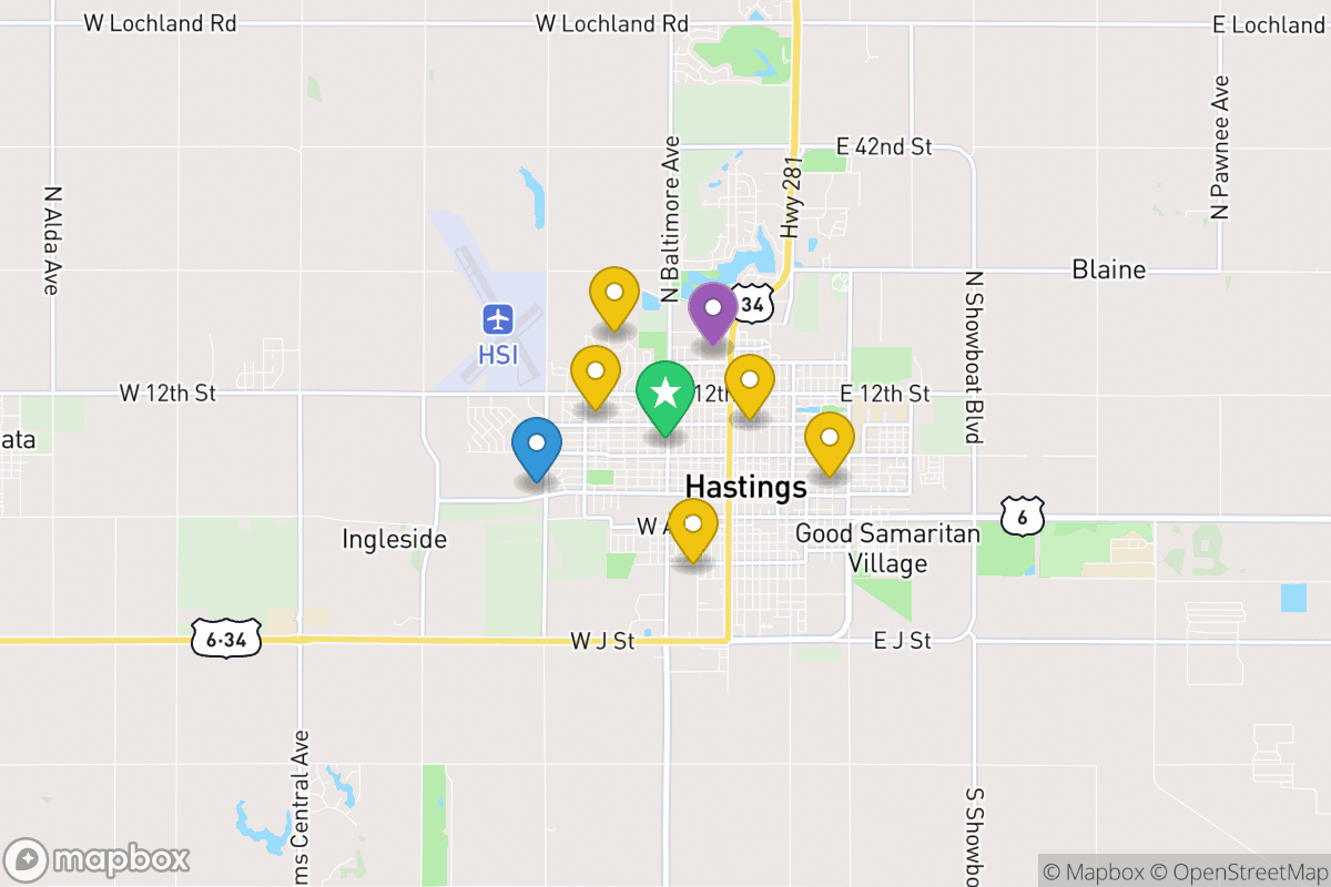 Map of Hastings Public Schools
