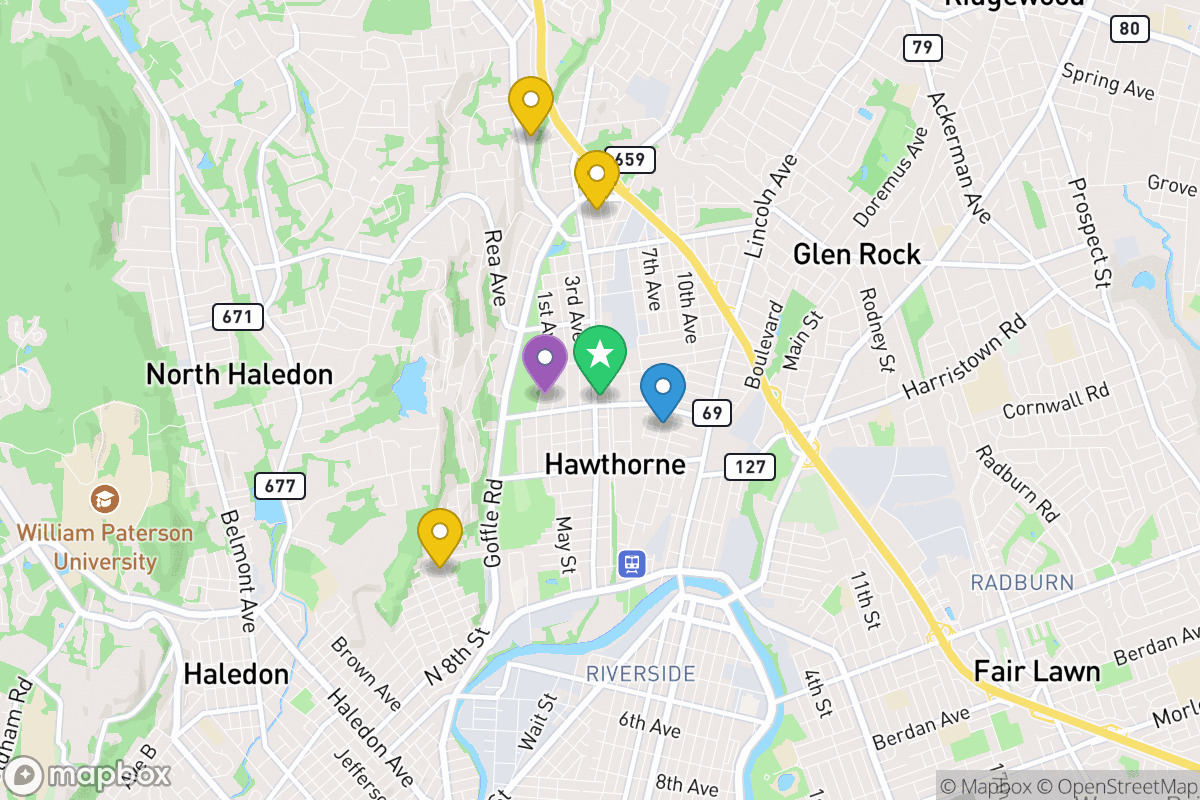 Map of Hawthorne Public School District